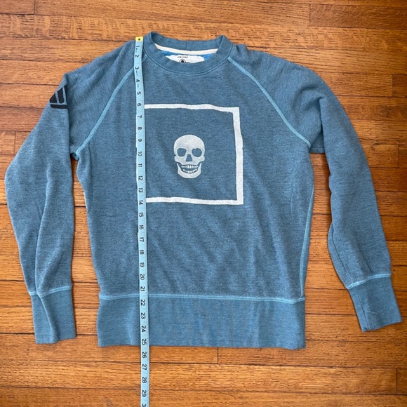 Sport of Kings Sweatshirt Men’s Sm Blue Crew Pullover Skull Crewneck Made in USA - Picture 4 of 9